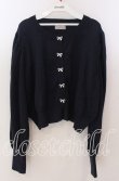 画像1: Cherirulu Chocola / リボンボタンカーディガン 3Ｌ ネイビー O-25-11-11-2006-LO-TO-IG-OS (1)