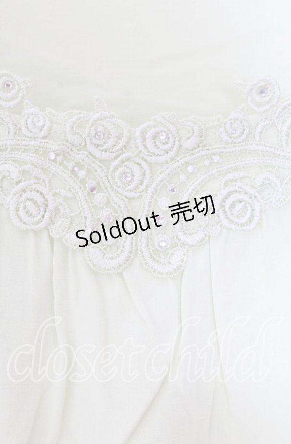 画像2: axes femme / 立体お花付きロングタンク  ライトグリーン O-25-11-11-2049-AX-TO-IG-ZT045 (2)