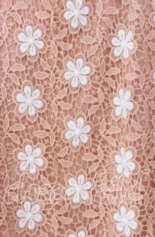 画像2: axes femme / フラワーレースタンクトップ  ピンク O-25-11-11-2050-AX-TO-IG-OS (2)