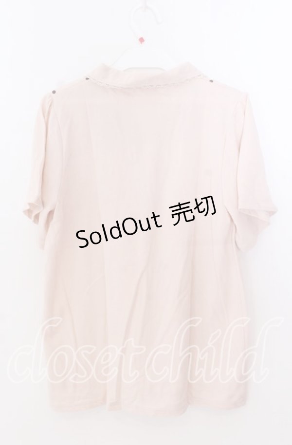 画像3: axes femme / 襟刺繍ポロシャツ  ピンク O-25-11-11-2052-AX-TO-IG-OS (3)