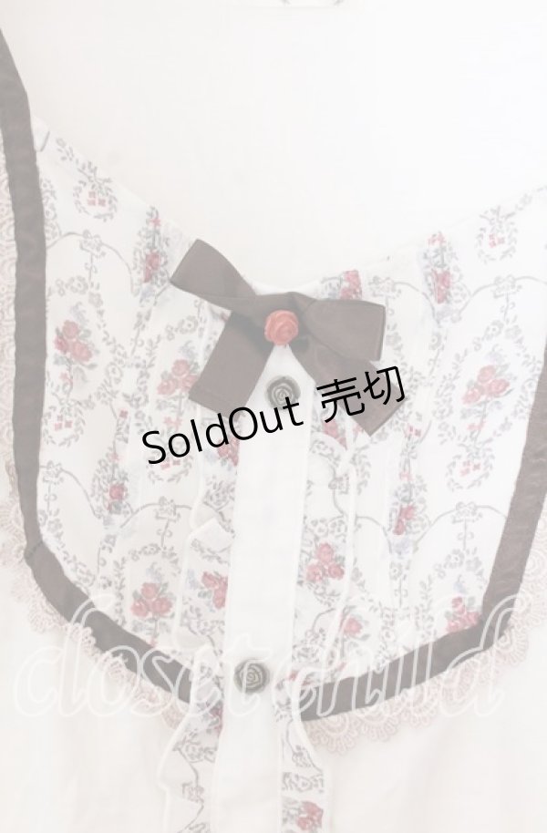 画像2: axes femme / 花柄切替プルオーバー  オフ O-25-11-11-2057-AX-TO-IG-OS (2)