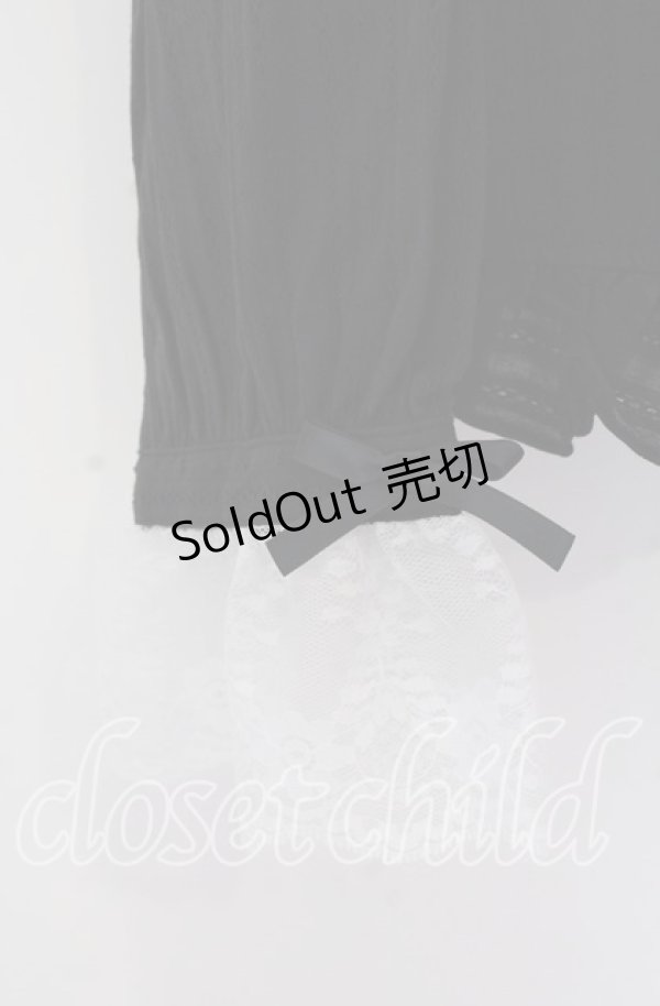 画像2: FLC / ホルターネックブラウス 4L クロ×シロ O-25-11-11-2001-LO-BL-IG-ZT1117M (2)