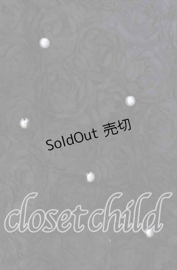 画像2: axes femme / 薔薇生地タンクトップ  クロ O-25-11-11-2063-AX-TO-IG-OS (2)