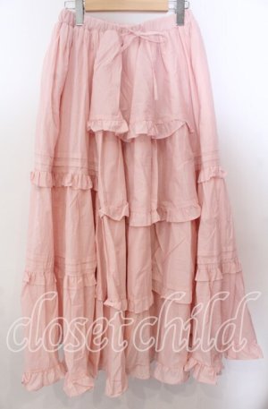 画像: Chalmiere / クラシックコットンスカート  ピンク O-25-11-11-2066-LO-SK-IG-OS