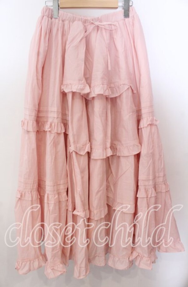 画像1: Chalmiere / クラシックコットンスカート  ピンク O-25-11-11-2066-LO-SK-IG-OS (1)