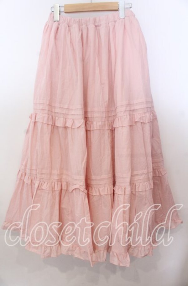 画像2: Chalmiere / クラシックコットンスカート  ピンク O-25-11-11-2066-LO-SK-IG-OS (2)