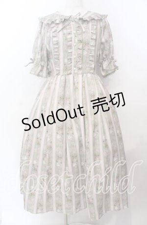 画像: axes femme Kawaii / RosyBear柄ワンピース  グリーン O-25-11-11-2069-AX-OP-IG-OS