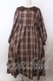 画像1: m petit by misako / マイメロチェックフレアワンピース 3Ｌ ブラウン O-25-11-11-2070-LO-OP-IG-OS (1)