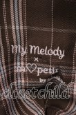 画像2: m petit by misako / マイメロチェックフレアワンピース 3Ｌ ブラウン O-25-11-11-2070-LO-OP-IG-OS (2)