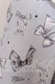 画像2: Lovely Tency / 眞白ありすコラボ/リボンプリントワンピース LL サックス O-25-11-11-2071-LO-OP-IG-OS (2)