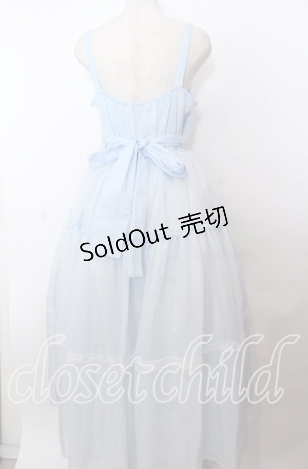 画像2: Lovely Tency / 眞白ありすコラボ/ティアードジャンパースカート LL サッックス O-25-11-11-2072-LO-OP-IG-OS (2)