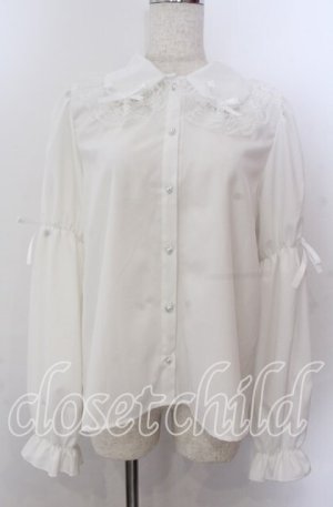 画像: Lovely Tency / 眞白ありすコラボ ブラウス LL シロ O-25-11-11-2074-LO-BL-IG-OS