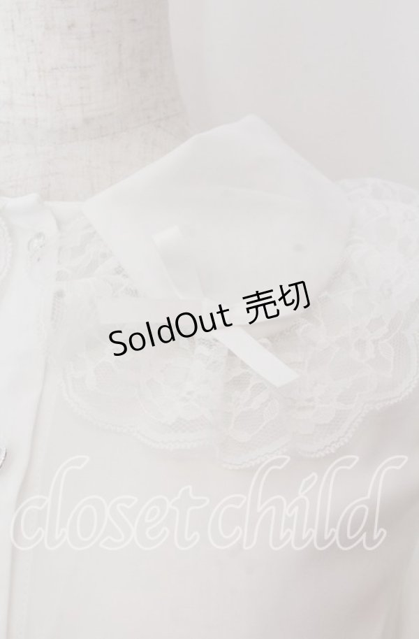 画像2: Lovely Tency / 眞白ありすコラボ ブラウス LL シロ O-25-11-11-2074-LO-BL-IG-OS (2)