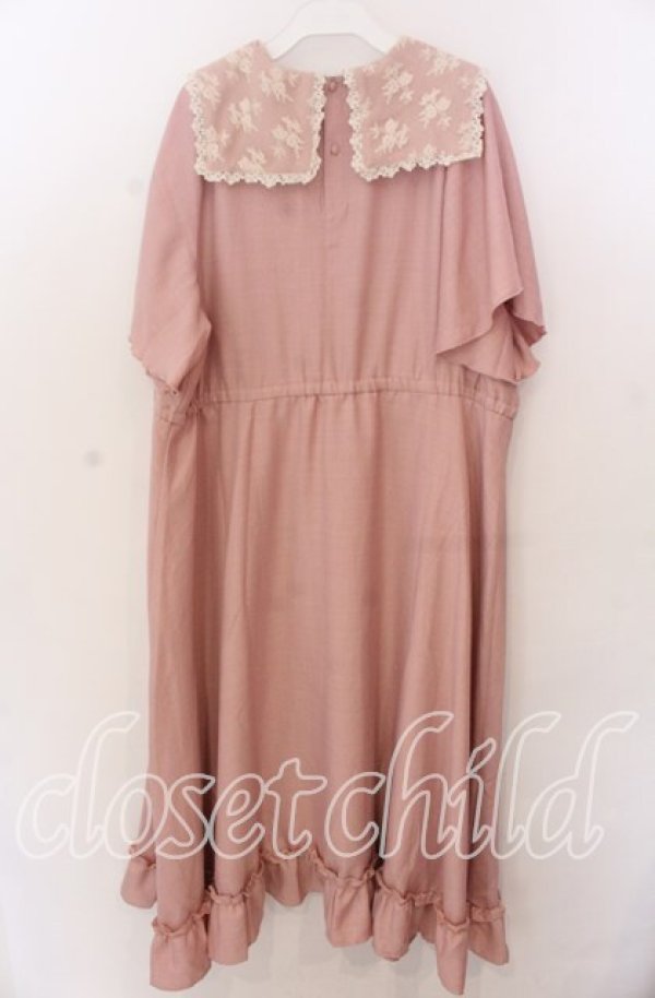 画像3: m petit by misako / レースセーラーワンピース 3L ピンク O-25-11-11-2008-LO-OP-IG-ZT107 (3)