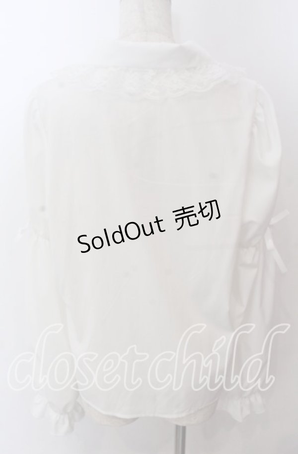 画像3: Lovely Tency / 眞白ありすコラボ ブラウス LL シロ O-25-11-11-2074-LO-BL-IG-OS (3)