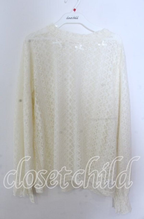 画像1: m petit by misako / レースインナートップス 3Ｌ アイボリー O-25-11-11-2083-LO-TO-IG-ZT510 (1)