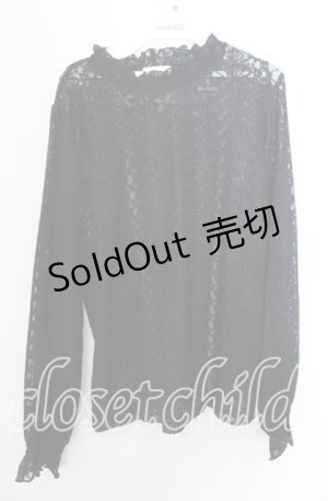 画像: m petit by misako / レースインナートップス 3Ｌ クロ O-25-11-11-2084-LO-TO-IG-OS