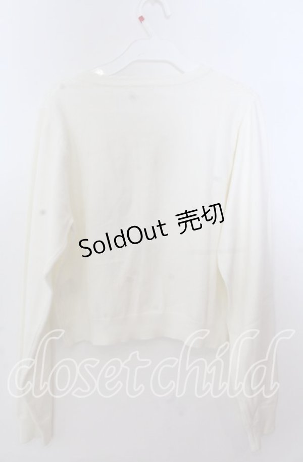 画像3: m petit by misako / AM*ハート透かしニットカーディガン 3Ｌ シロ O-25-11-11-2093-LO-TO-IG-OS (3)