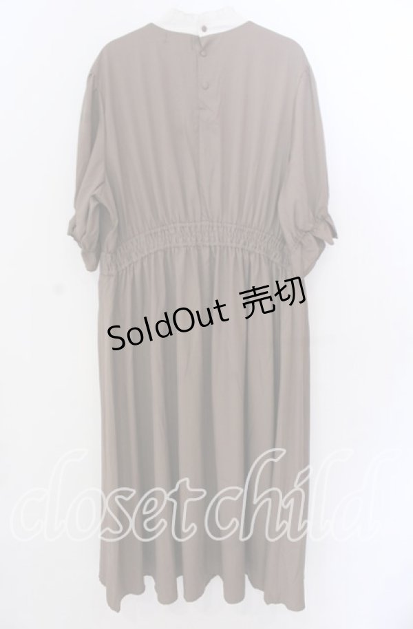 画像3: m petit by misako / ナシジムジキリカエワンピース 3L ブラウン O-25-11-11-2010-LO-OP-IG-OS (3)