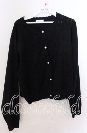 画像: m petit by misako / AM*ハート透かしニットカーディガン 3Ｌ ブラウン O-25-11-11-2097-LO-TO-IG-OS