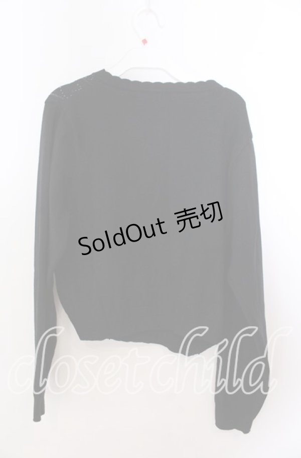 画像3: m petit by misako / AM*ハート透かしニットカーディガン 3Ｌ ブラウン O-25-11-11-2097-LO-TO-IG-ZT237 (3)