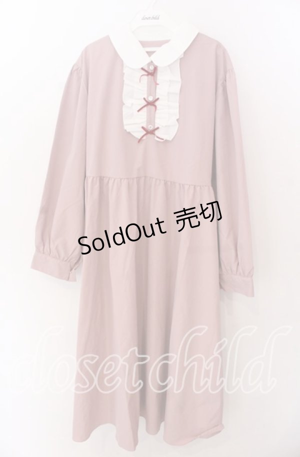 画像1: virally  / クラシックリボンワンピース 3L ピンク O-25-11-11-2013-LO-OP-IG-OS (1)