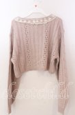 画像3: axes femme POETIQUE / レースデザインボレロ  ピンクベージュ O-25-11-11-2014-AX-TO-IG-OS (3)