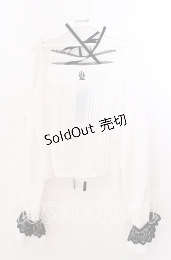 画像1: Moi-meme-Moitie / 燭台刺繍プルオーバー 9号 ホワイト O-25-11-11-2017-MO-TO-OW-OS (1)