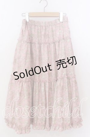 画像: m petit by misako / AM*ジュイパニエスカート LL ピンク O-25-11-11-2022-LO-SK-IG-OS