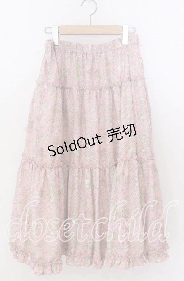 画像1: m petit by misako / AM*ジュイパニエスカート LL ピンク O-25-11-11-2022-LO-SK-IG-OS (1)
