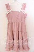 画像1: FLC / フリルジャンパースカート 4Ｌ ピンク O-25-11-11-2003-LO-OP-IG-ZT307 (1)