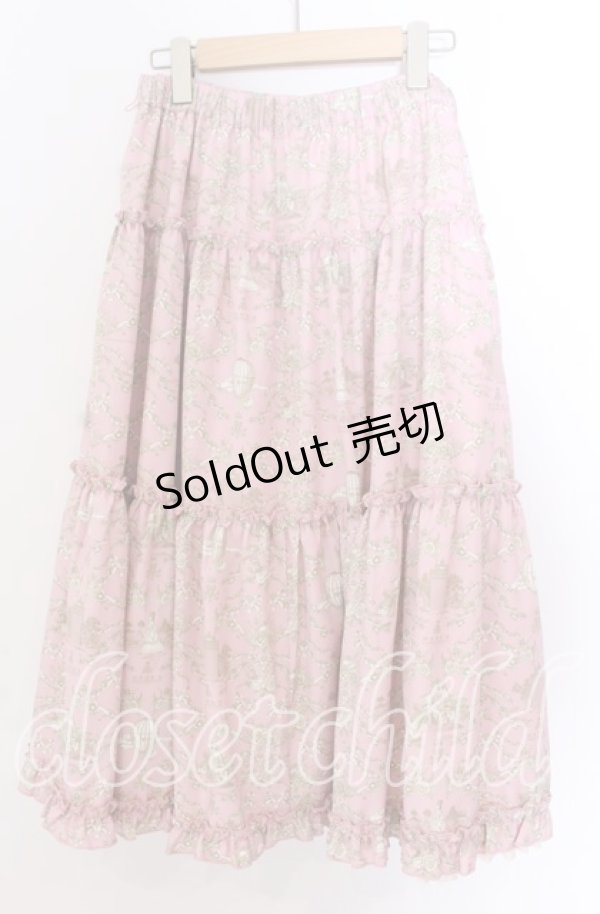 画像3: m petit by misako / AM*ジュイパニエスカート LL ピンク O-25-11-11-2022-LO-SK-IG-OS (3)