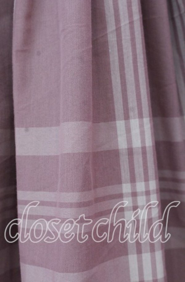 画像2: an another angelus / ビッグチェックタックスカート  ピンク O-25-11-11-2025-CA-SK-IG-ZT513 (2)