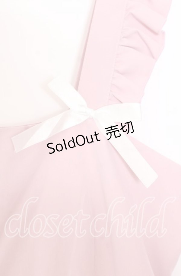 画像2: FLC / フリルジャンパースカート 4Ｌ ピンク O-25-11-11-2003-LO-OP-IG-ZT307 (2)