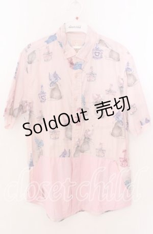 画像: Karl Helmut / うさぎボンネットシャツ  ピンク O-25-11-11-2026-EL-BL-IG-OS