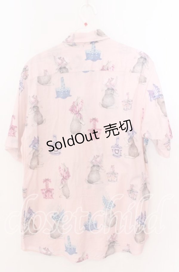 画像4: Karl Helmut / うさぎボンネットシャツ  ピンク O-25-11-11-2026-EL-BL-IG-OS (4)