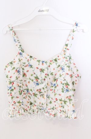 画像: Fi.n.t / いちご柄ビスチェ  オフ O-25-11-11-2028-CA-TO-IG-ZT1113X