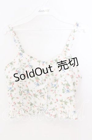 画像: 【SALE】Fi.n.t / いちご柄ビスチェ  オフ O-25-11-11-2028-CA-TO-IG-ZT513