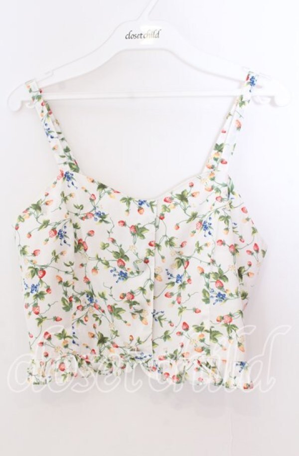 画像1: Fi.n.t / いちご柄ビスチェ  オフ O-25-11-11-2028-CA-TO-IG-ZT513 (1)