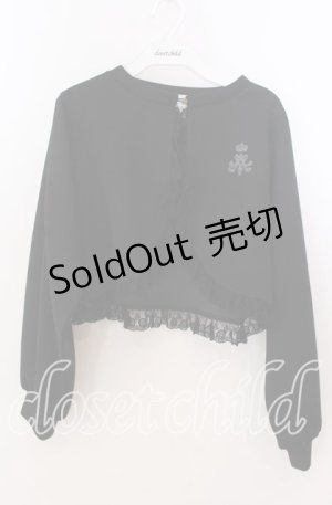 画像: m petit by misako / MSKバラBフリルボレロ Ｍ クロ O-25-11-11-2029-LO-TO-IG-ZT278