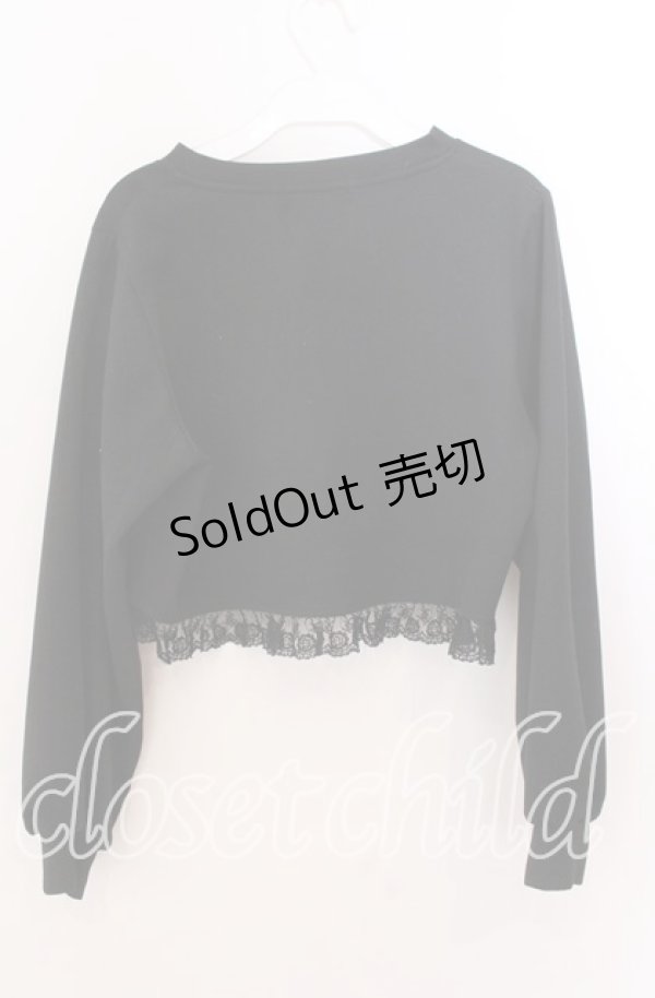 画像3: m petit by misako / MSKバラBフリルボレロ Ｍ クロ O-25-11-11-2029-LO-TO-IG-ZT278 (3)