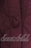 画像3: Secret Honey / ハートボタンキルティングブルゾン  ワイン O-25-11-11-2030-CA-JA-IG-OS (3)