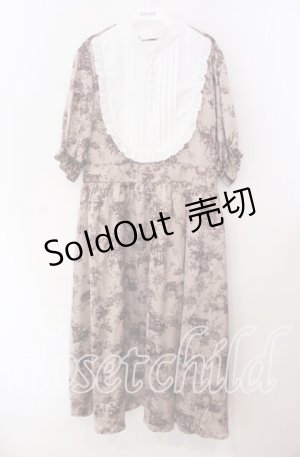 画像: m petit by misako / トワルドジュイワンピース 3Ｌ ピンク O-25-11-11-093-LO-OP-IG-ZT280