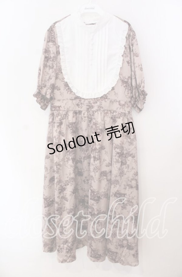 画像1: m petit by misako / トワルドジュイワンピース 3Ｌ ピンク O-25-11-11-093-LO-OP-IG-ZT280 (1)