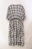 画像3: m petit by misako / チェックキリカエワンピース 3Ｌ シロ×クロ O-25-11-11-094-LO-OP-IG-OS (3)
