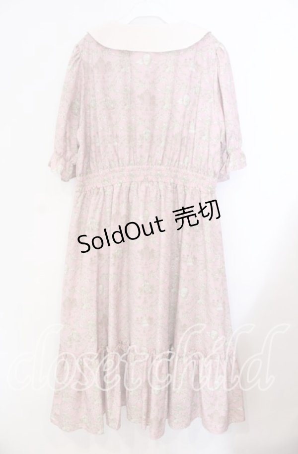 画像3: m petit by misako×NINA’S / ワンピース 3Ｌ ピンク O-25-11-11-097-LO-OP-IG-OS (3)