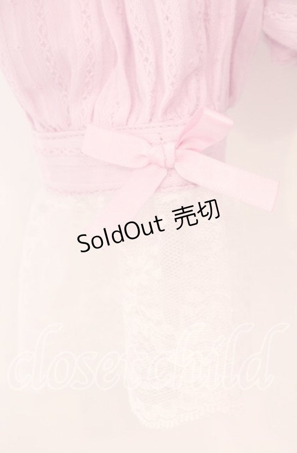 画像2: FLC / ホルターネックブラウス 3L ピンク O-25-11-11-099-LO-BL-IG-OS (2)