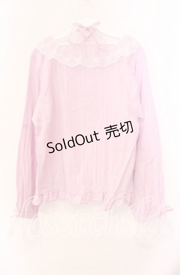 画像3: FLC / ホルターネックブラウス 3L ピンク O-25-11-11-099-LO-BL-IG-OS (3)