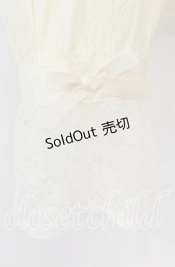 画像2: FLC / ホルターネックブラウス 4L アイボリー O-25-11-11-100-LO-BL-IG-OS (2)