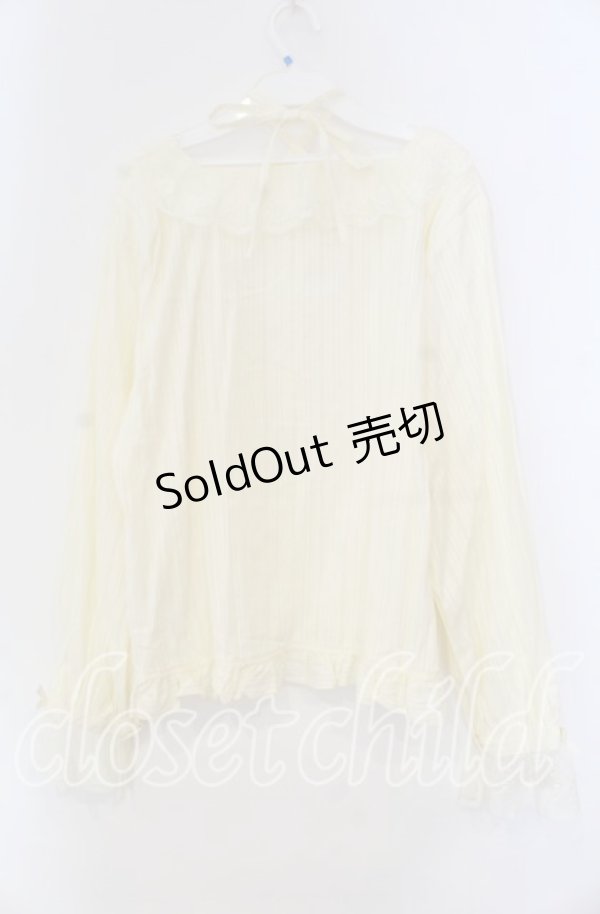 画像3: FLC / ホルターネックブラウス 4L アイボリー O-25-11-11-100-LO-BL-IG-OS (3)